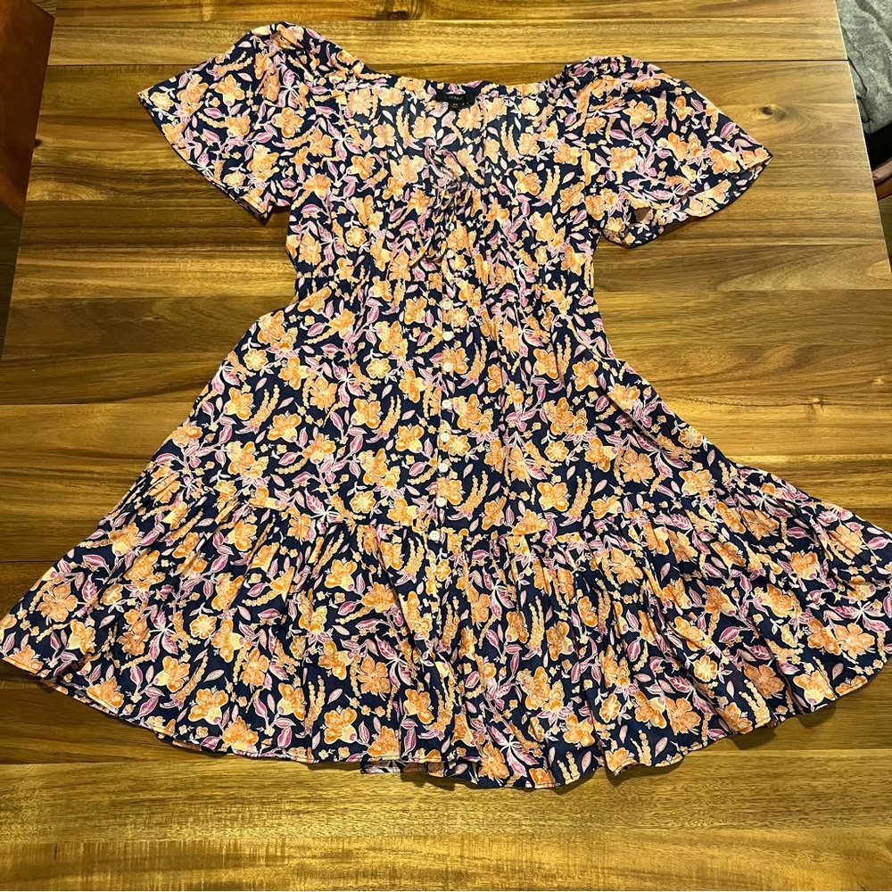 J CREW Patterned Cotton Sun Dress